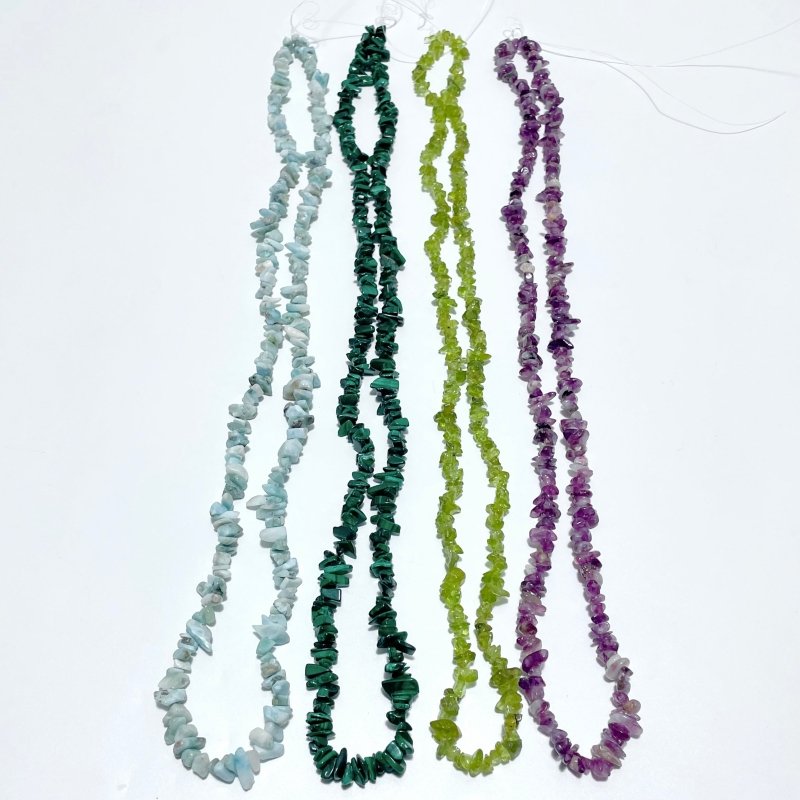 Irregular Crystal Chips Stone DIY Larimar Malachite Wholesale Loose Beads #1