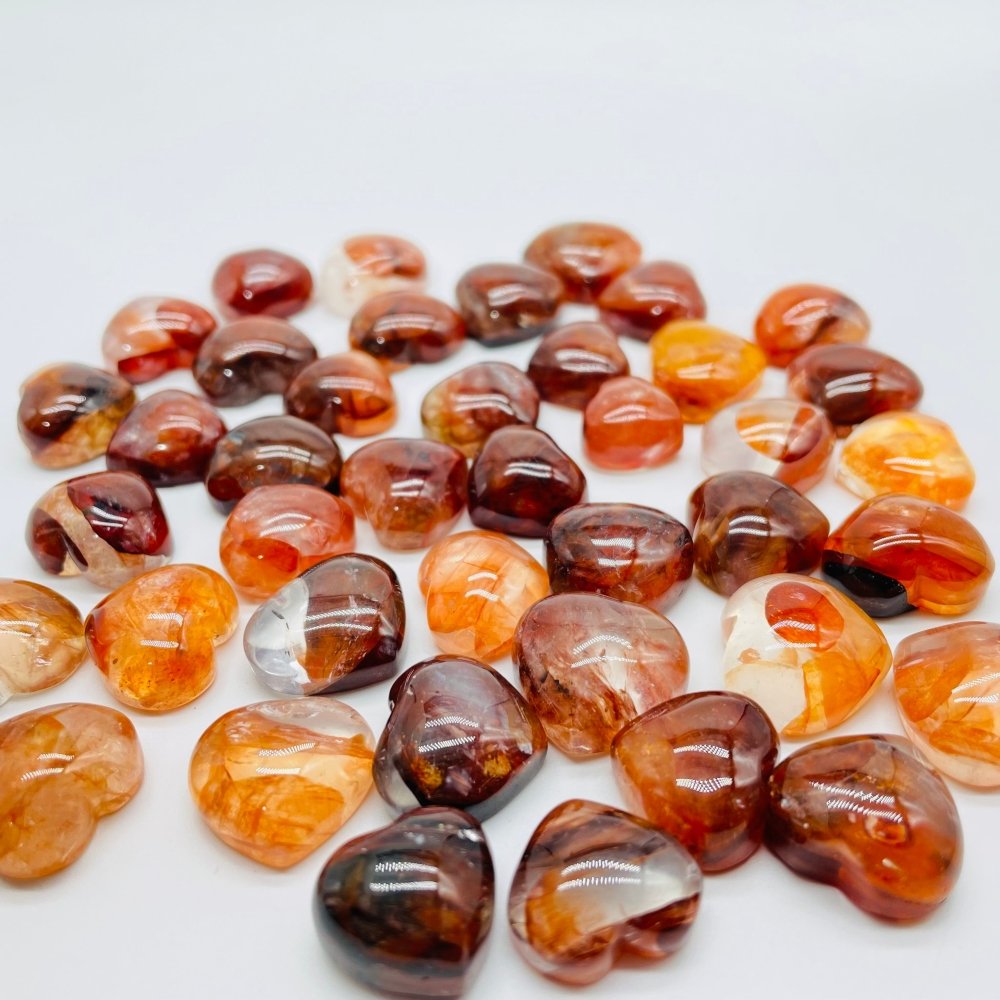Mini Fire Quartz Heart DIY Pendant Wholesale