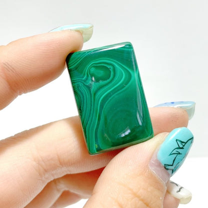 2.5CM High Quality Natural Malachite Cube Wholesale DIY Pendant