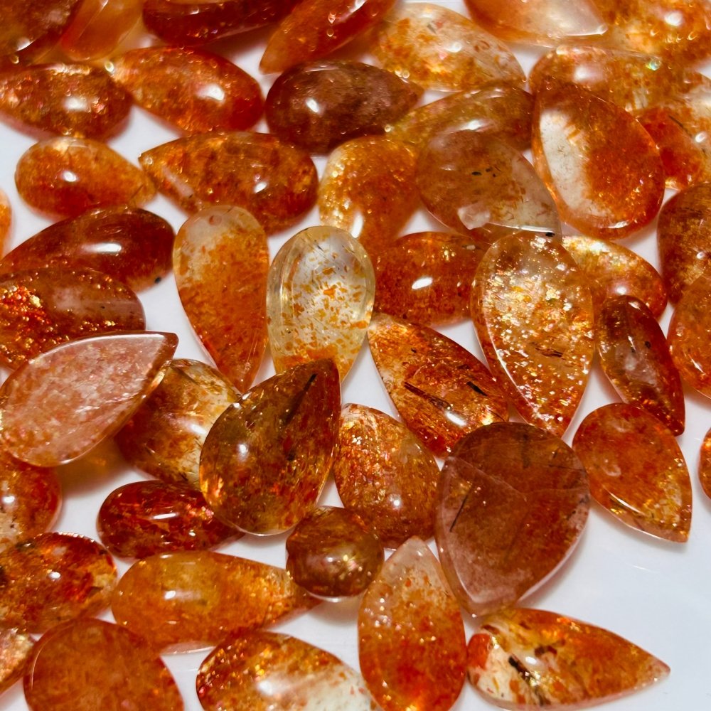 49 Pieces High Quality Sunstone Mini For DIY Teardrop Pendant