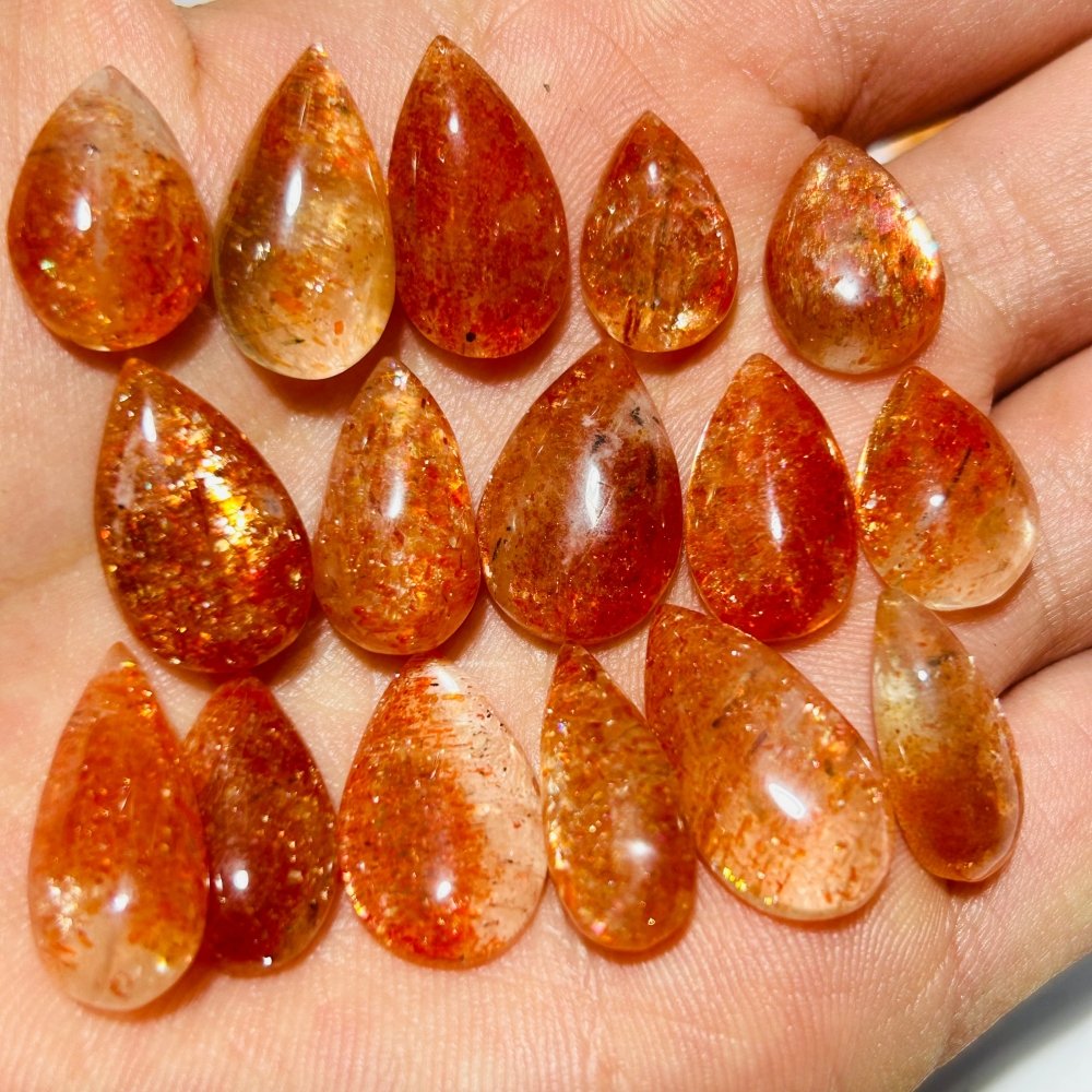 49 Pieces High Quality Sunstone Mini For DIY Teardrop Pendant