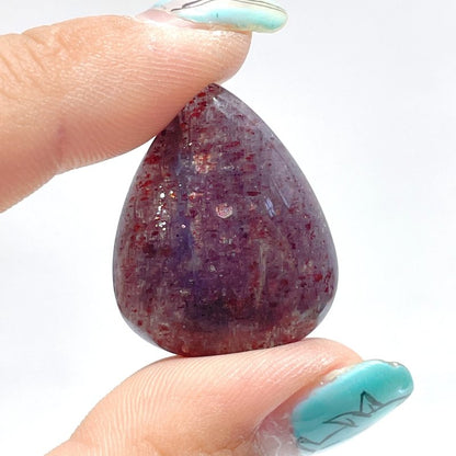 5 Pieces High Quality Cordierite Mixed Lepidocrocite WaterDrop Shape DIY Pendant