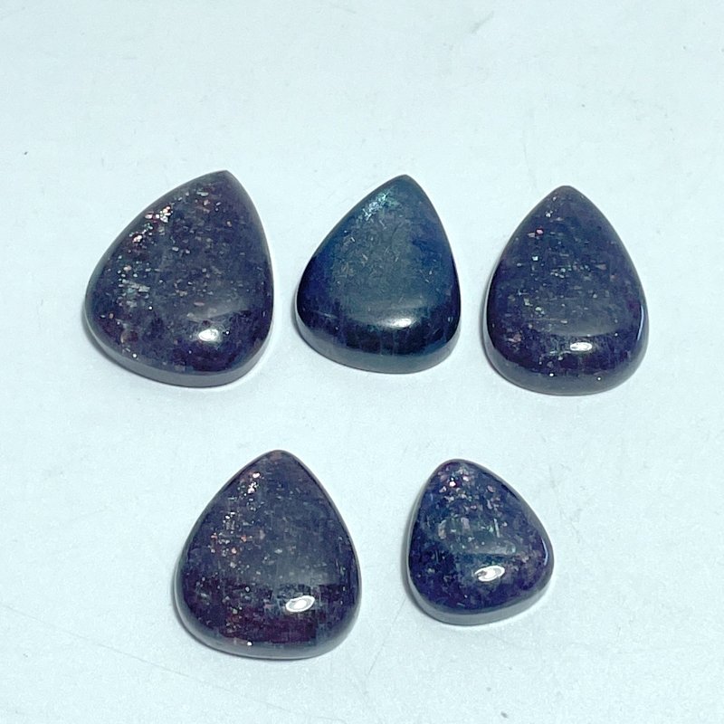 5 Pieces High Quality Cordierite Mixed Lepidocrocite WaterDrop Shape DIY Pendant