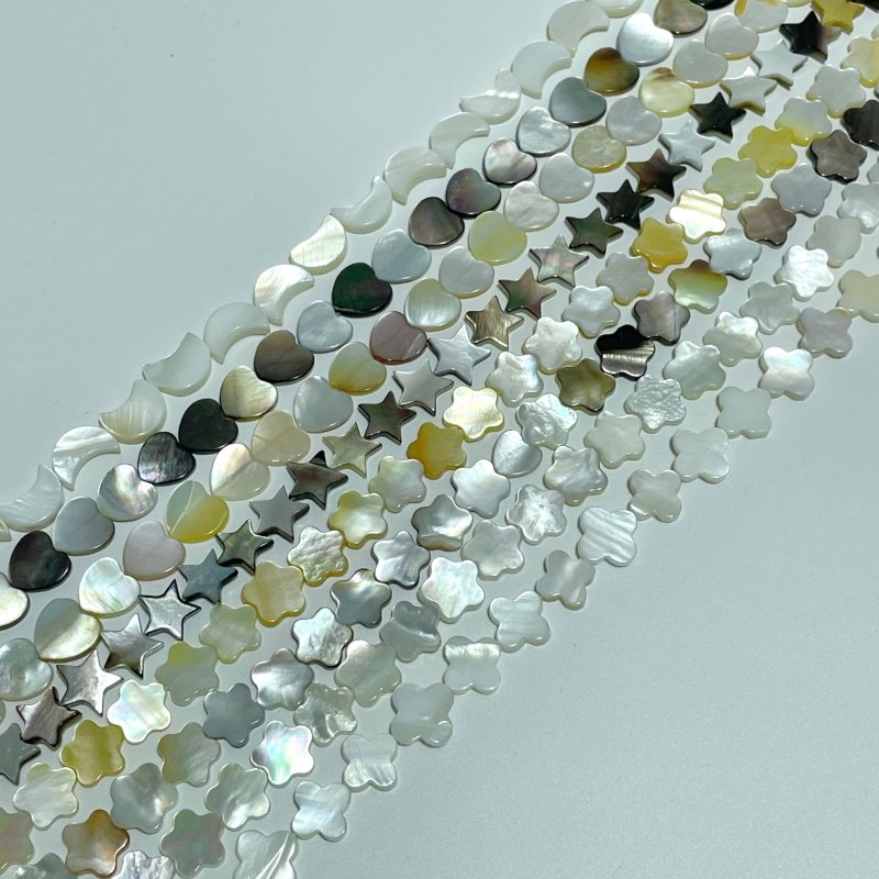 5 Shapes Shell DIY Bracelets Accessories Wholesale Heart/Moon/Star/Four Leaf Clover Random Color