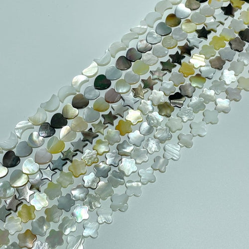 5 Shapes Shell DIY Bracelets Accessories Wholesale Heart/Moon/Star/Four Leaf Clover Random Color