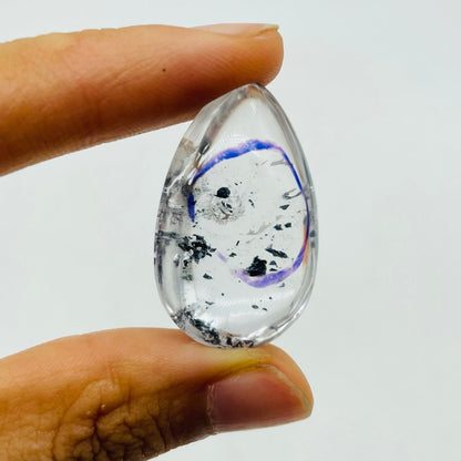 High Quality Teardrop Shape Enhydro Quartz Pendant DIY
