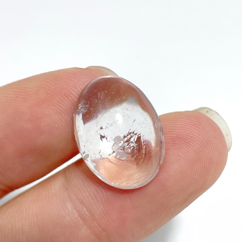 6 Pieces Enhydro Quartz Oval Cabochon Polished Crystal DIY Pendant #2