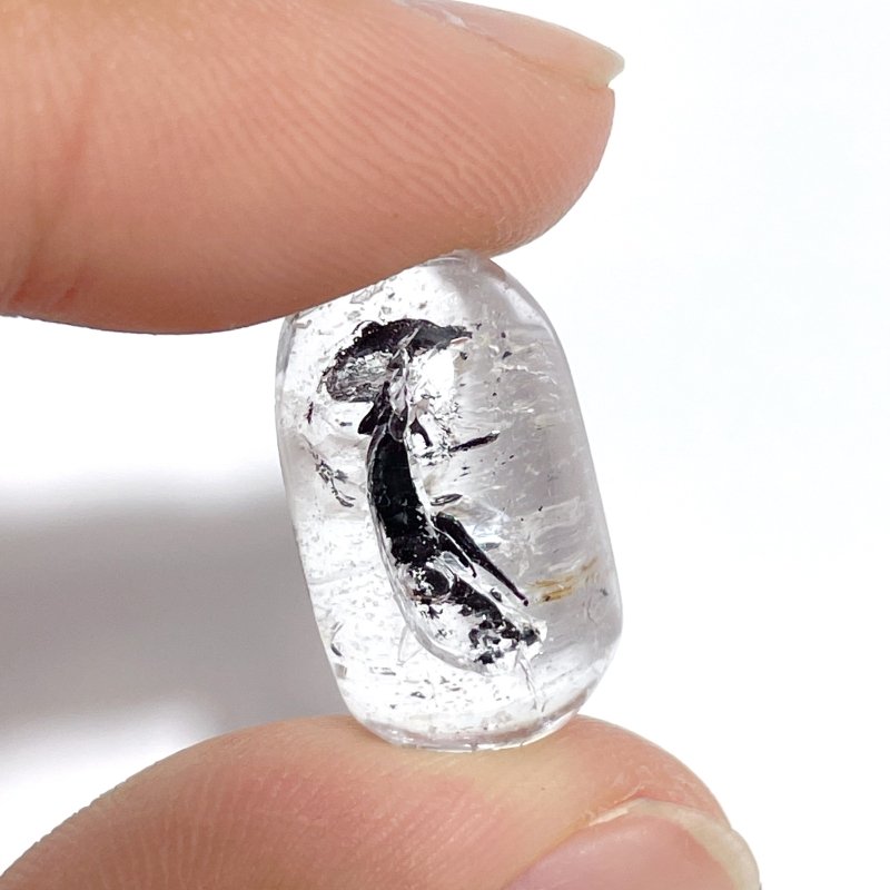 6 Pieces Enhydro Quartz Oval Cabochon Polished Crystal DIY Pendant #2