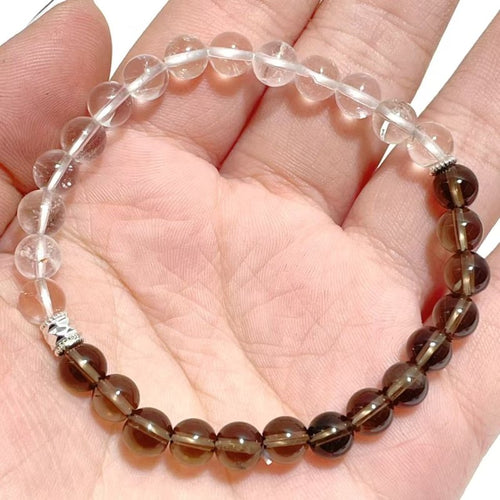 6MM Clear Quartz Smoky Quartz DIY Bracelet Wholesale Original Design