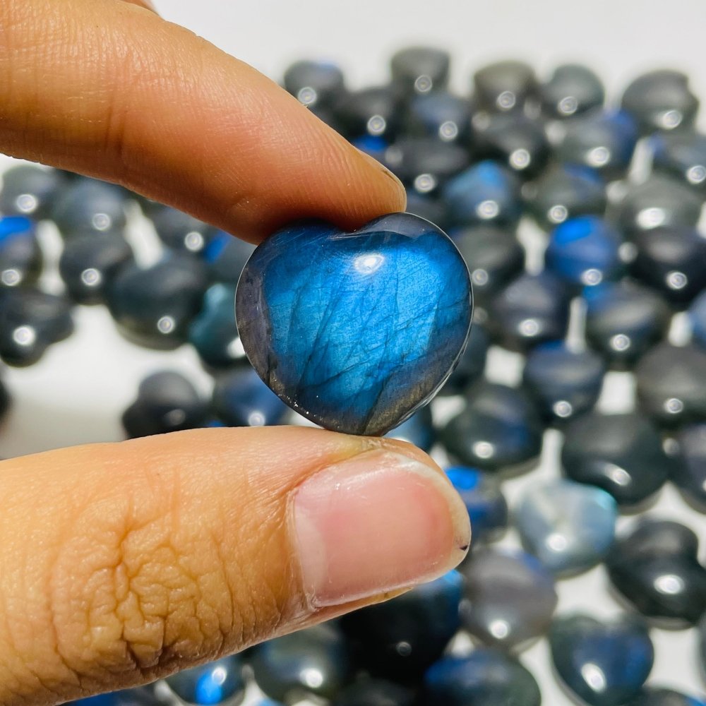 86 Pieces High Quality Mini Labradorite Heart DIY Pendant