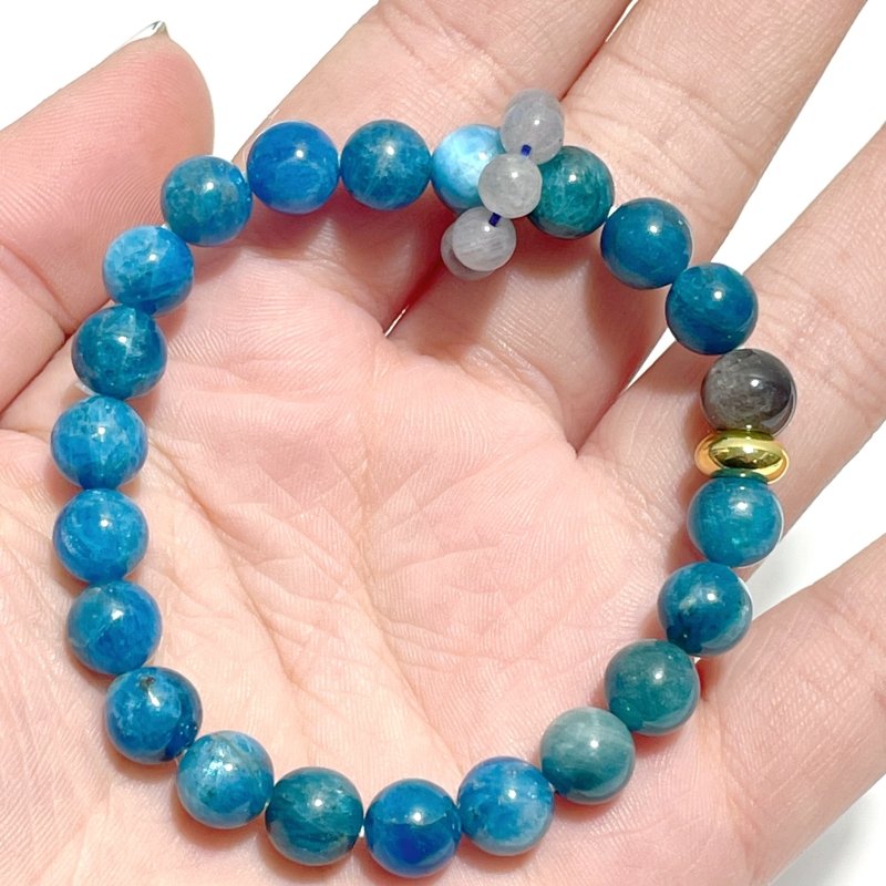 Apatite Silver Sheen Obsidian Labradorite DIY Bracelet Wholesale Original Design