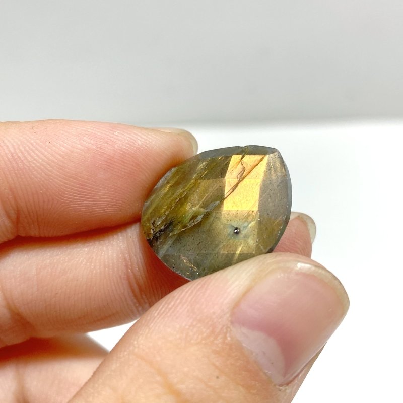 Beautiful Cut Faceted Labradorite Heart Shape DIY Pendants Wholesale