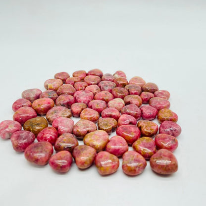 Beautiful Mini Rhodonite Heart DIY Pendant Wholesale
