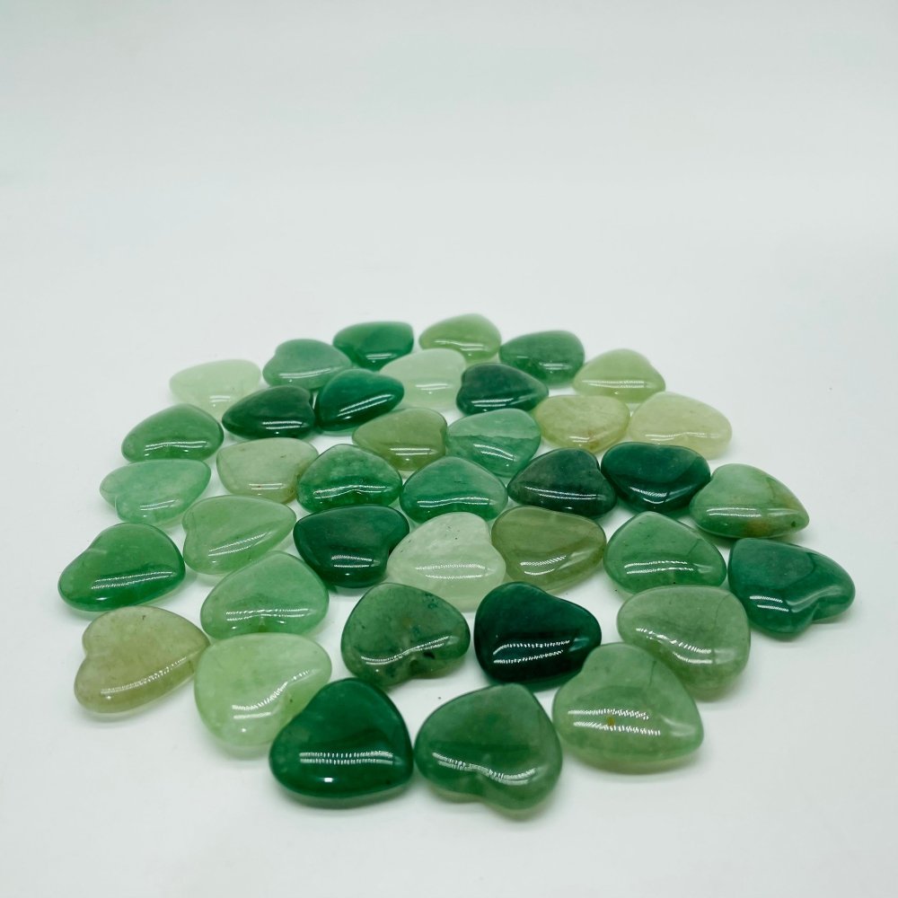 Green Aventurine Heart Stone DIY Pendants Wholesale