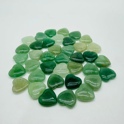 Green Aventurine Heart Stone DIY Pendants Wholesale