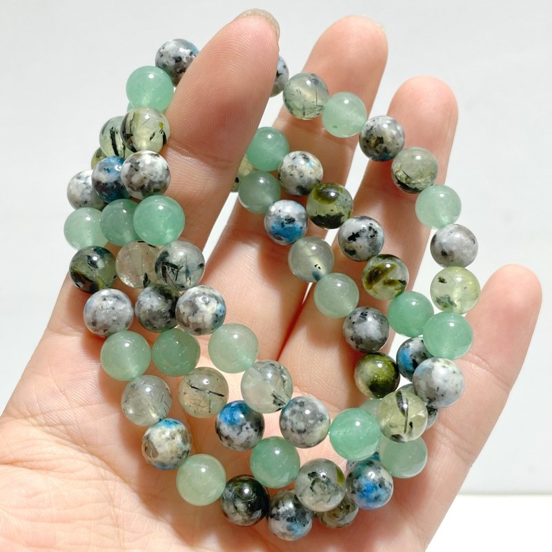Green Aventurine Prehnite DIY Bracelet Wholesale Original Design