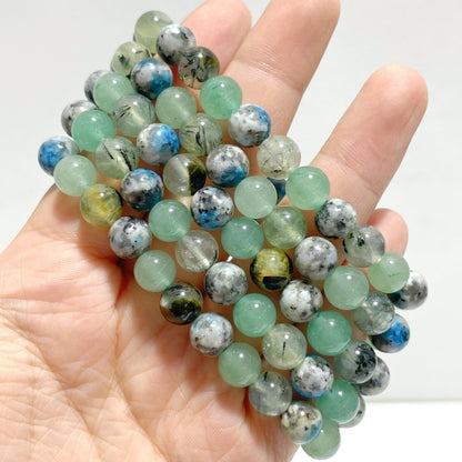 Green Aventurine Prehnite DIY Bracelet Wholesale Original Design