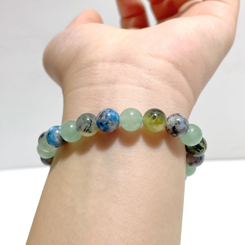 Green Aventurine Prehnite DIY Bracelet Wholesale Original Design