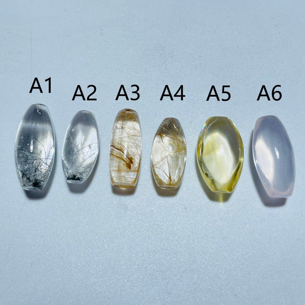 High Quality Barrel Bead DIY Pendant Rutile Quartz Rose Quartz Citrine