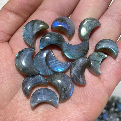 High Quality Mini Labradorite Star Moon DIY Pendant Wholesale
