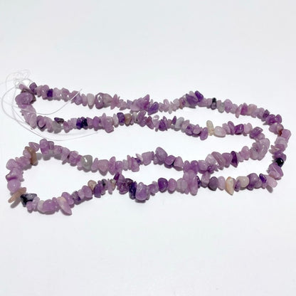 Irregular Crystal Chips Stone DIY Black Tourmaline Lepidolite Loose Beads #5