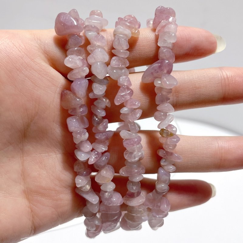 Irregular Crystal Chips Stone DIY Black Tourmaline Lepidolite Loose Beads #5