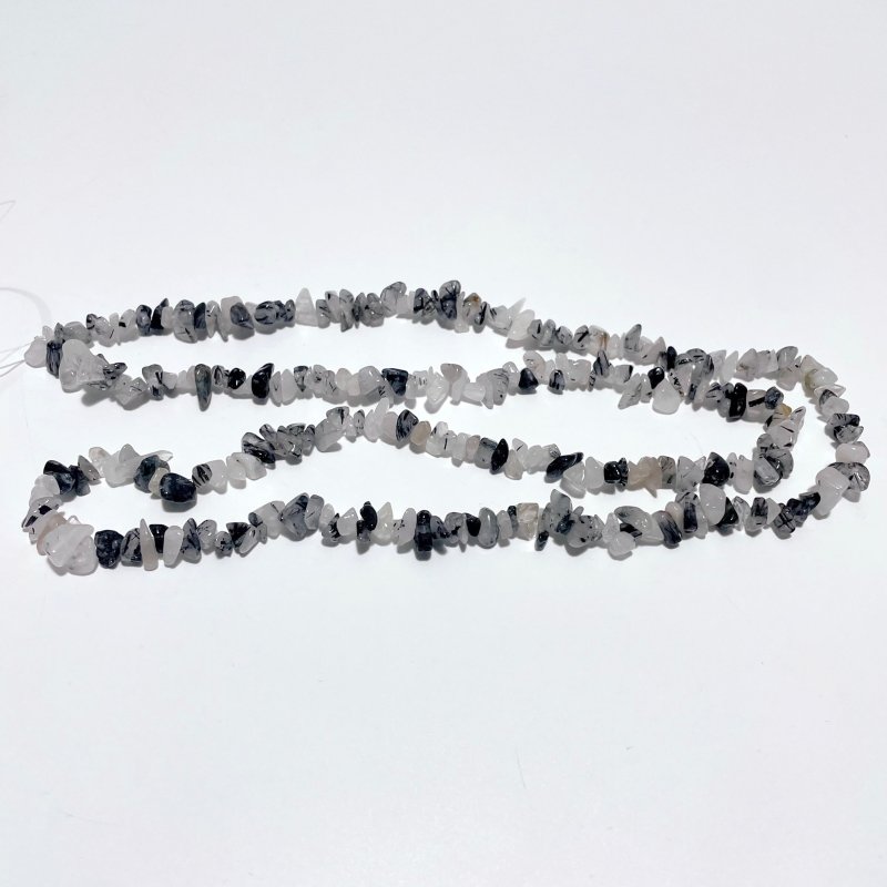 Irregular Crystal Chips Stone DIY Black Tourmaline Lepidolite Loose Beads #5