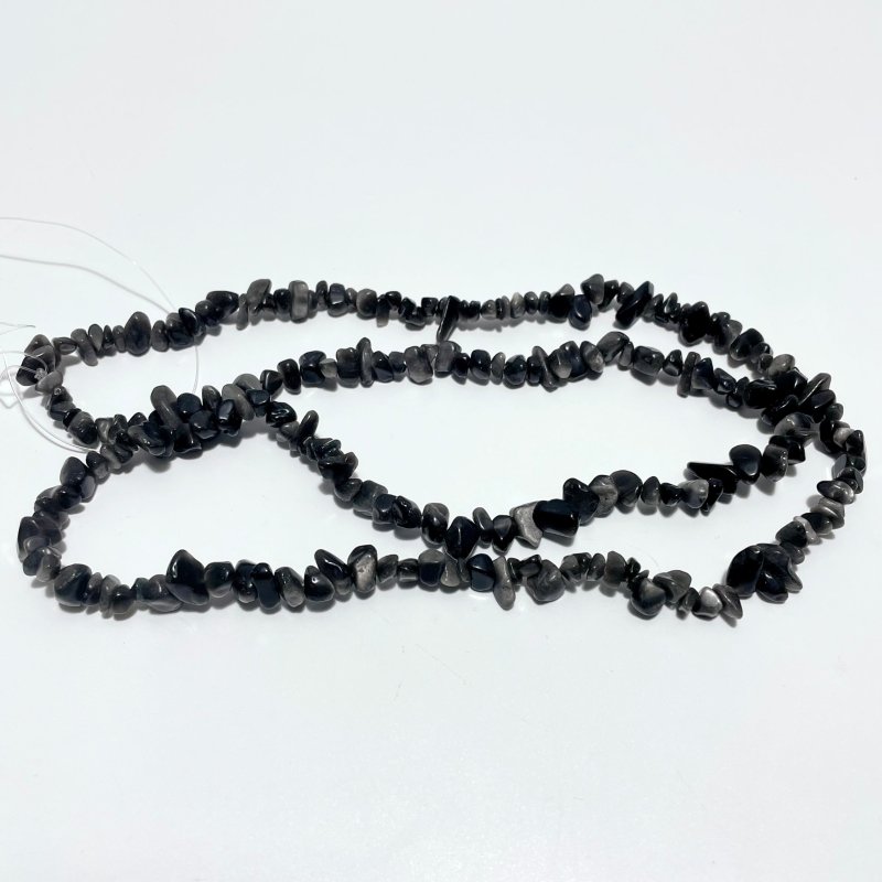 Irregular Crystal Chips Stone DIY Black Tourmaline Lepidolite Loose Beads #5