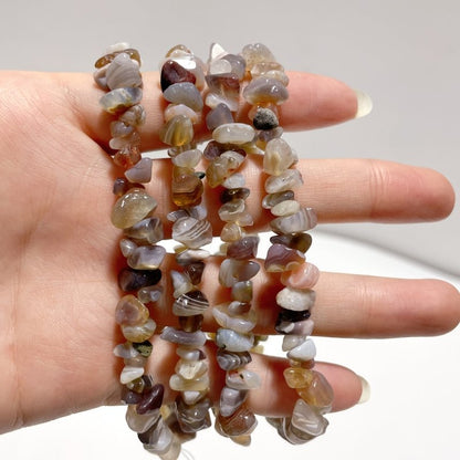 Irregular Crystal Chips Stone DIY Black Tourmaline Lepidolite Loose Beads #5