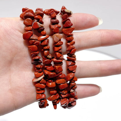 Irregular Crystal Chips Stone DIY Garnet Prehnite Amethyst Loose Beads #4
