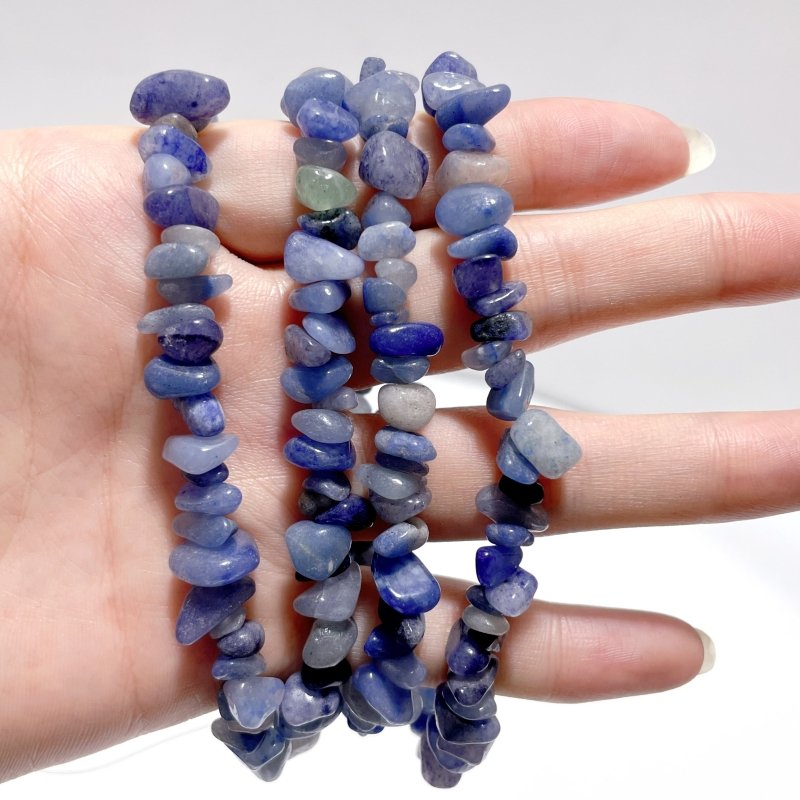 Irregular Crystal Chips Stone DIY Garnet Prehnite Amethyst Loose Beads #4