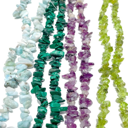Irregular Crystal Chips Stone DIY Larimar Malachite Wholesale Loose Beads #1