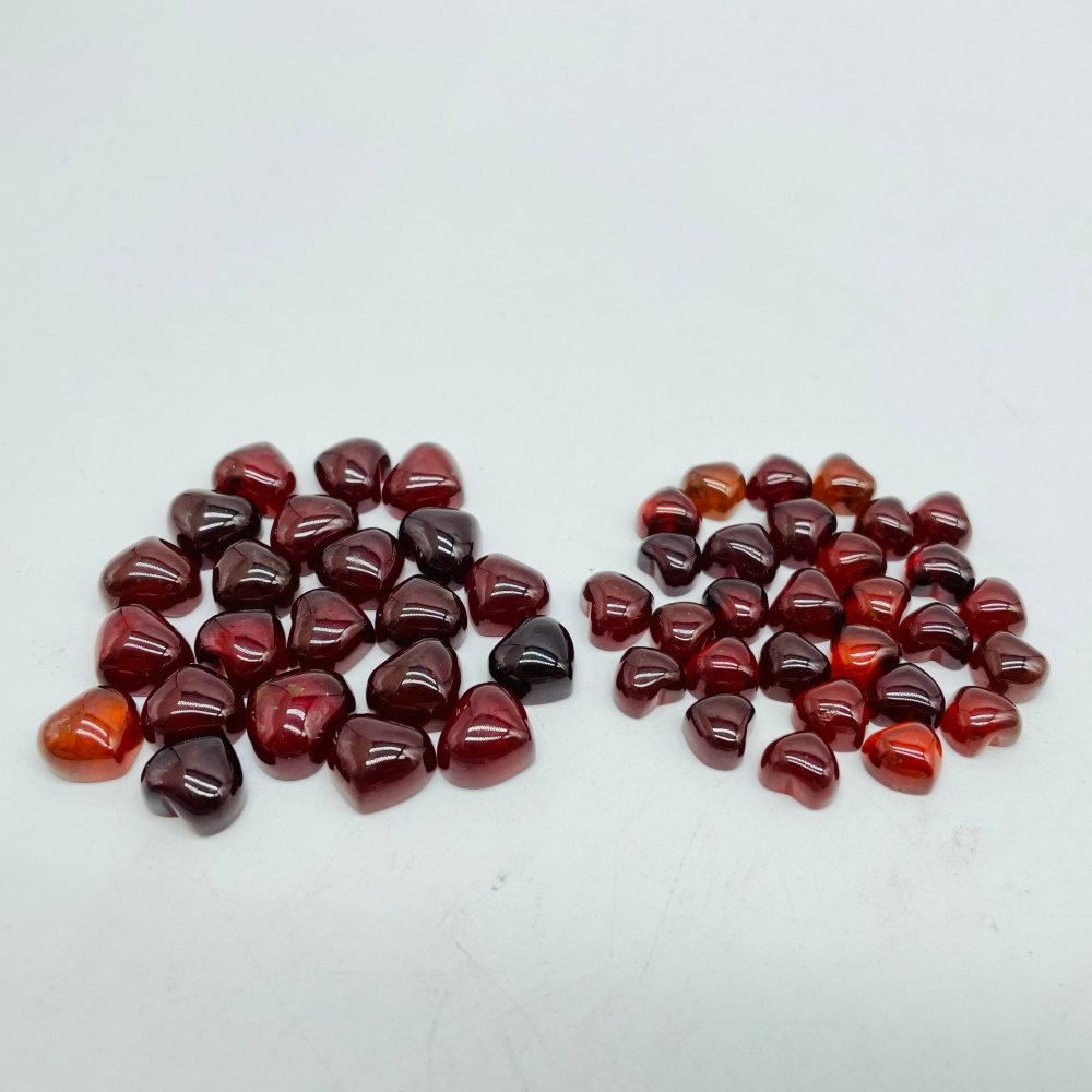 Mini Garnet Heart High Quality Transparent Garnet DIY Pendant Wholesale