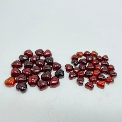 Mini Garnet Heart High Quality Transparent Garnet DIY Pendant Wholesale